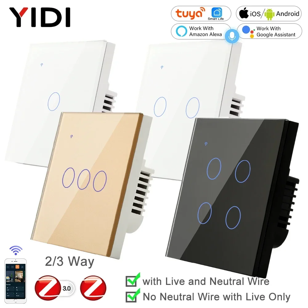 ZigBee 1 2 3 4 Gang nötr akıll - Tuya 4 Channel incelemesi ve fiyatı