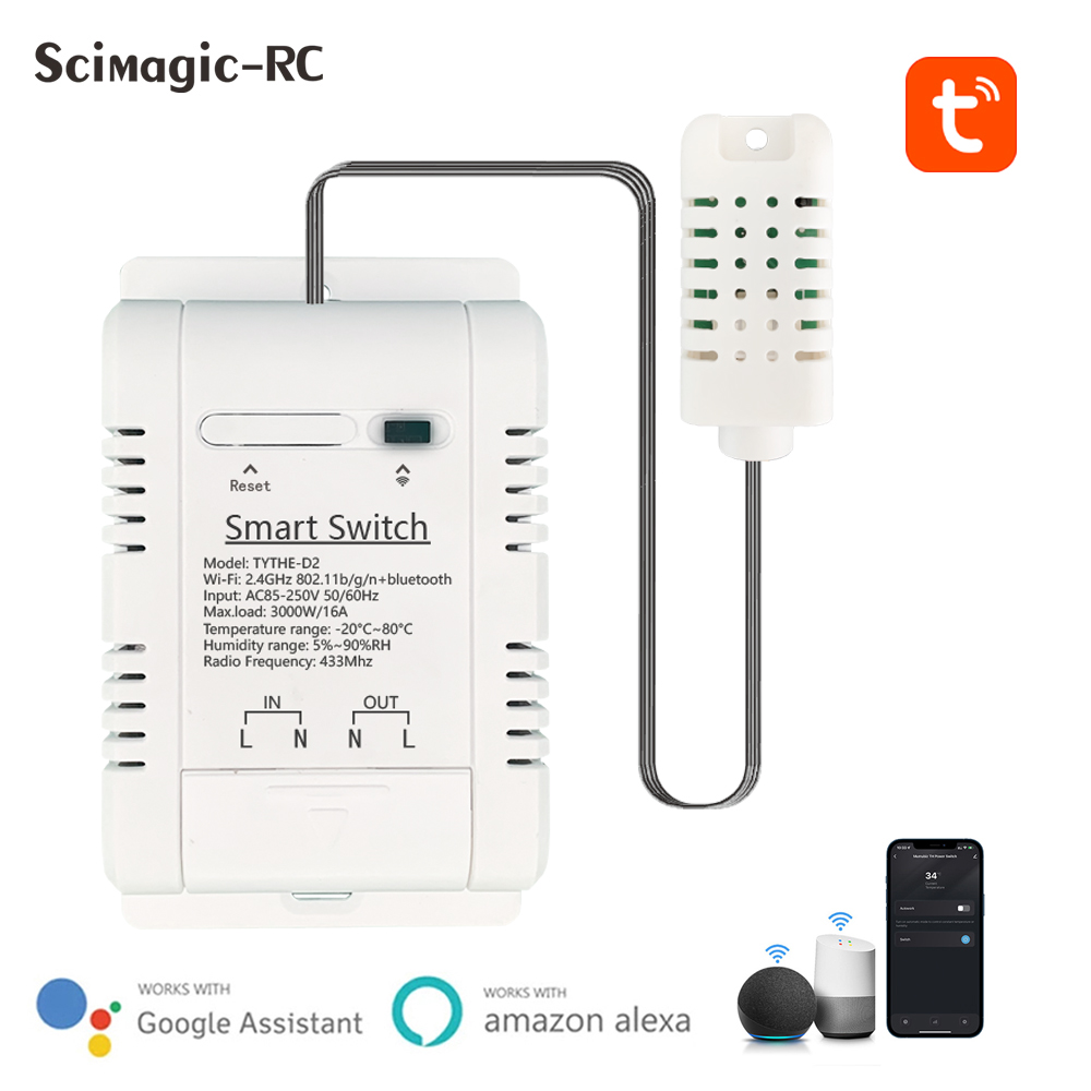 Tuya Wifi akıllı sıcaklık nem  - Tuya 4 Channel incelemesi ve fiyatı