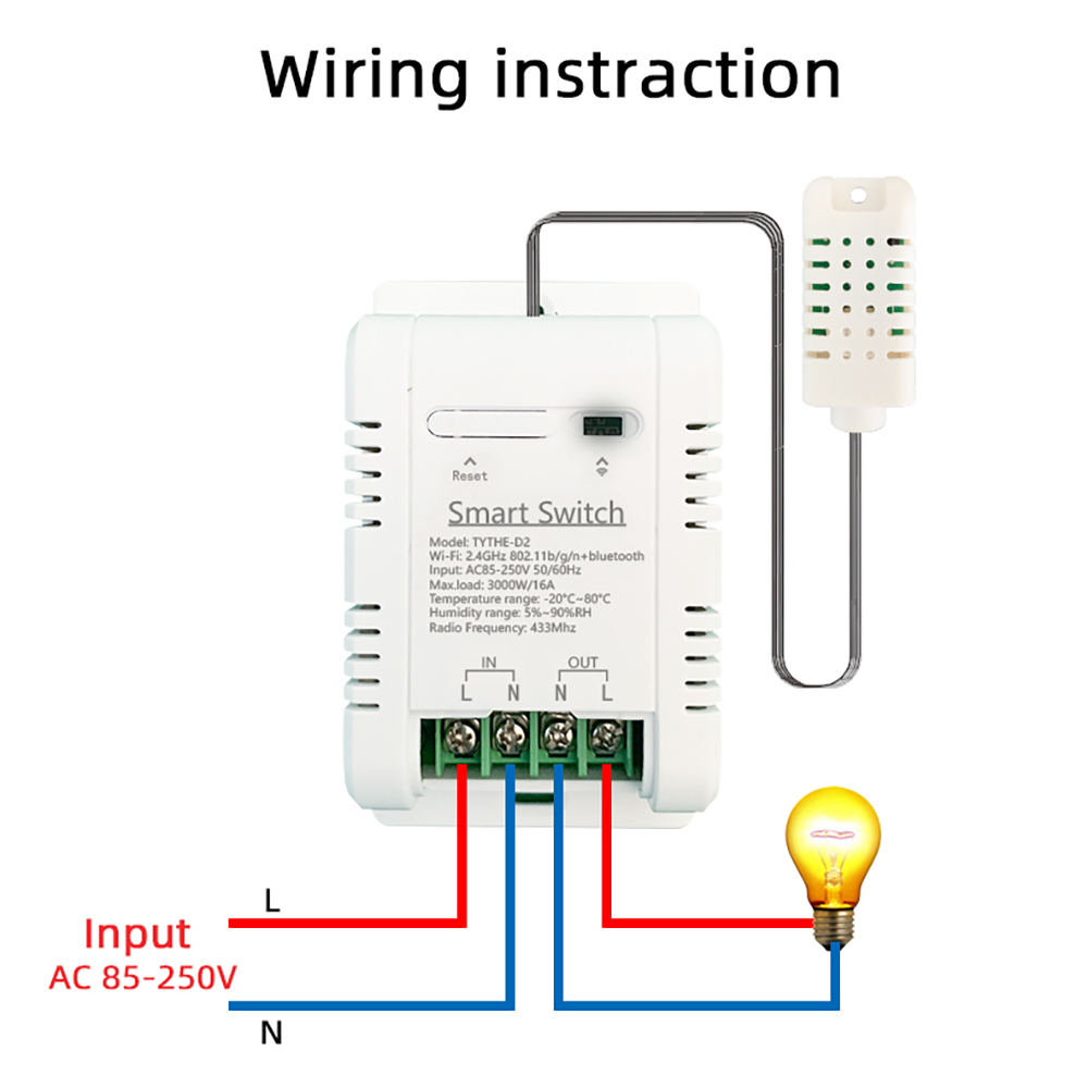 Tuya Wifi akıllı sıcaklık nem  - Tuya 4 Channel incelemesi ve fiyatı