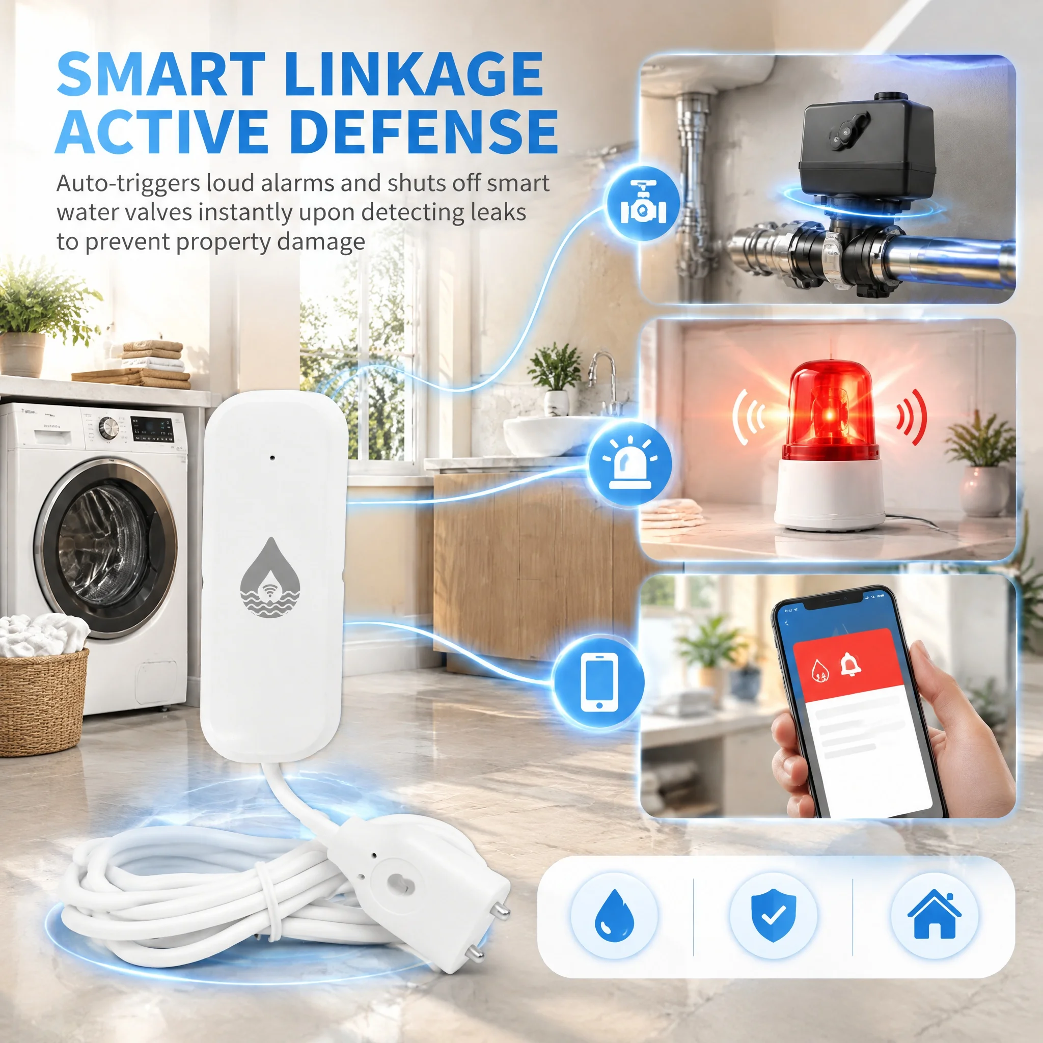 Akıllı WiFi Su Kaçağı Dedektör - Home Assistant Tuya incelemesi ve fiyatı